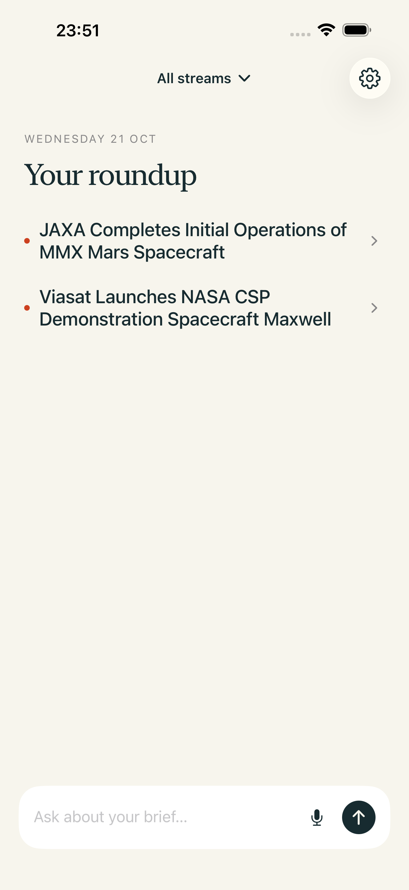 Carrot’s iPhone roundup: a short list of headlines, with a place to ask a question below.